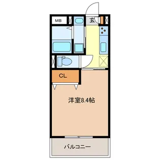 1Kの間取り画像