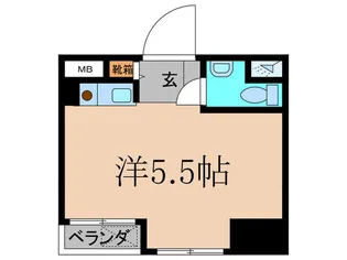 朝日プラザ長堀東パサ-ジュ【6階】の間取り