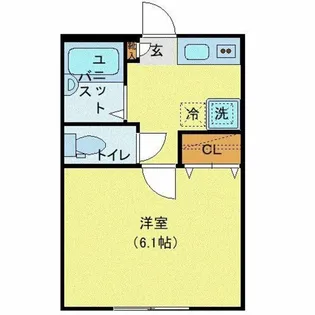 東京都小平市学園西町1【アパート】の間取り