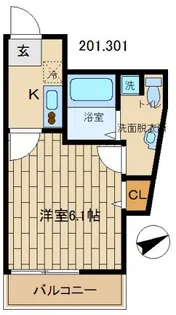 プリマベーラ武蔵浦和【2階】の間取り