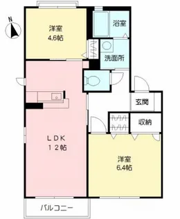 グランシャリオ D棟【2階】の間取り