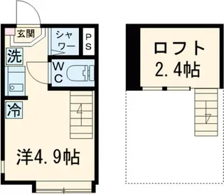 シースカイ平井【2階】の間取り