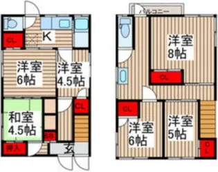 東京都足立区千住旭町【一戸建】の間取り