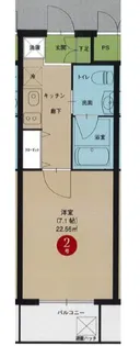 エルザビル名古屋駅前【3階】の間取り