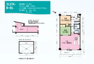 パティオス14番街【3階】の間取り
