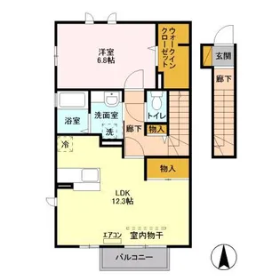 埼玉県川口市柳崎1【アパート】の間取り