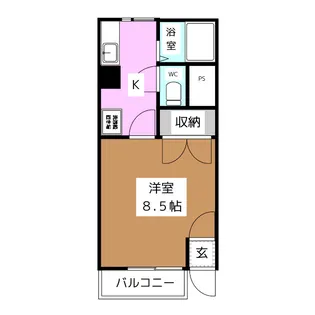 レジデンスK【1階】の間取り