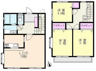 神奈川県横浜市都筑区すみれが丘【一戸建】の間取り