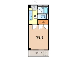 メゾンウエストA【4階】の間取り