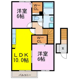 パレドール【2階】の間取り