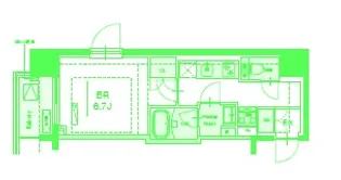 ラグゼナ磯子【6階】の間取り