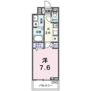フォレスト佐貫【3階】の間取り