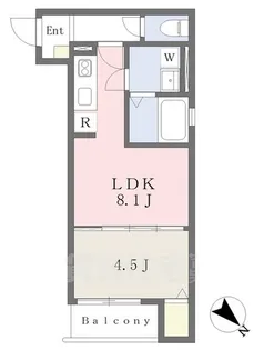 PRIME CUBE【1階】の間取り