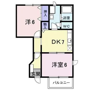 ツイン フォルムA【1階】の間取り