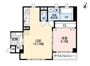 グランサラカーサ FOREST【1階】の間取り