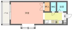アメニティin唐津【2階】の間取り