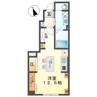 広島県広島市佐伯区利松1【アパート】の間取り