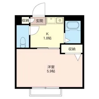 東京都世田谷区宮坂1【アパート】の間取り