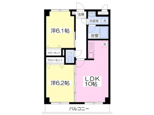スカイシティAK【7階】の間取り
