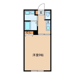 1Kの間取り画像