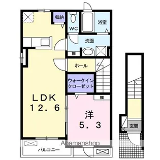 茨城県神栖市大野原8【アパート】の間取り