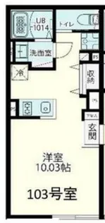 Fols Class 四谷三丁目【1階】の間取り