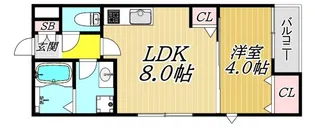 (仮称)La-Crea浜A棟【1階】の間取り