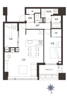 白金ザ・スカイ East【29階】の間取り