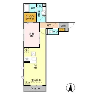 ベルエキップ【1階】の間取り