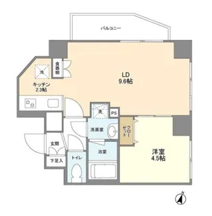 MAハイツ茗荷谷(旧HighSix5茗荷谷)【6階】の間取り