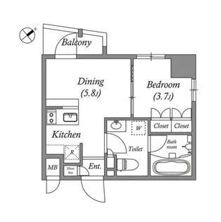ISM練馬【4階】の間取り