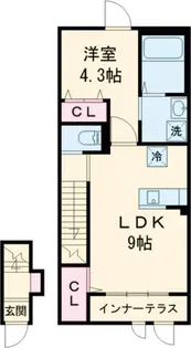 Grandeur東綾瀬【2階】の間取り