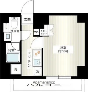 SQUARE CITY TSURUMI RIVERSIDE【5階】の間取り