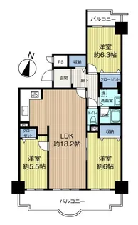 ライフインサーラ【8階】の間取り