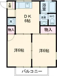 梅苑ハイツ【2階】の間取り