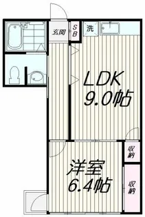 パレスガル【5階】の間取り