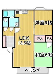 ファーストハイツA【2階】の間取り