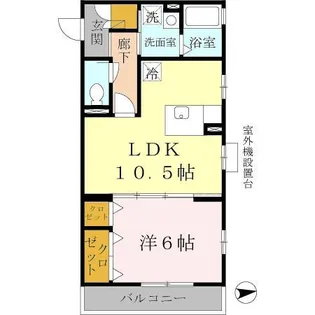 大阪府堺市西区鳳中町7【アパート】の間取り