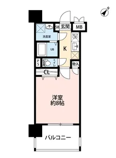 サヴォイラ・マリナ ドゥ ハカタ【3階】の間取り