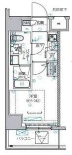 ヴァローレ松戸フィーロ【8階】の間取り