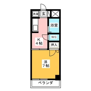 ジアスビル【4階】の間取り