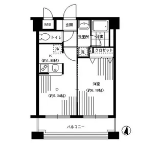 パークヒル三ツ沢【3階】の間取り