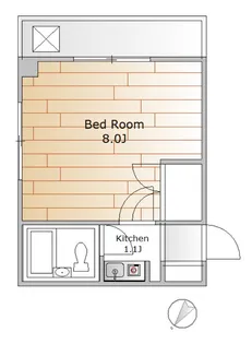 ファミール洗足【1階】の間取り