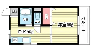 大阪府豊中市螢池西町2【アパート】の間取り