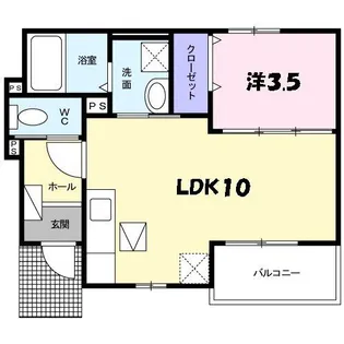 サウスアプローズ未来【1階】の間取り