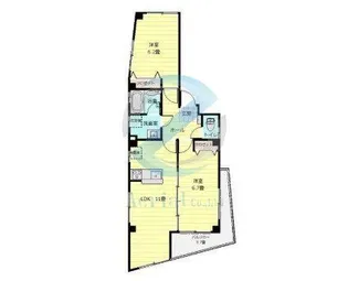 東京都江戸川区松江7【マンション】の間取り