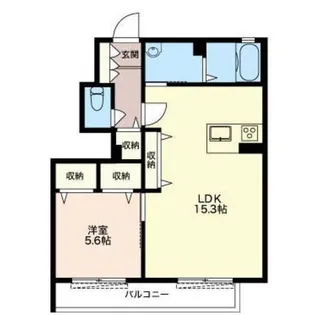 クレインコート江ヶ崎【1階】の間取り