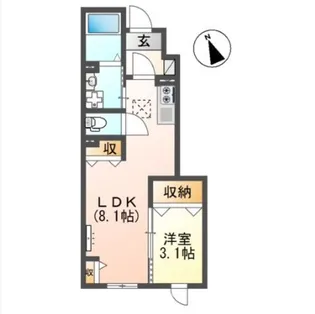 モアナマカナエルア【1階】の間取り