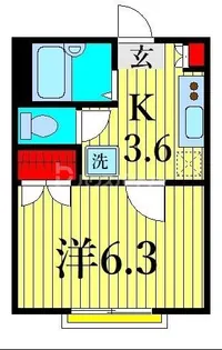ロク・ハウスI【1階】の間取り
