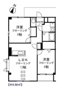 アムールシャンテ是政【3階】の間取り
